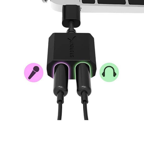 SABRENT USB TYPE C SOUND ADAPTER 1 - LXINDIA.COM