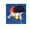 SANR Table Tennis Bats 2 Bats and 3 Ping Pong Balls - LXINDIA.COM