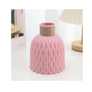 SATYAM KRAFT 1 Piece Unbreakable Nordic Plastic Vase Pink - LXINDIA.COM