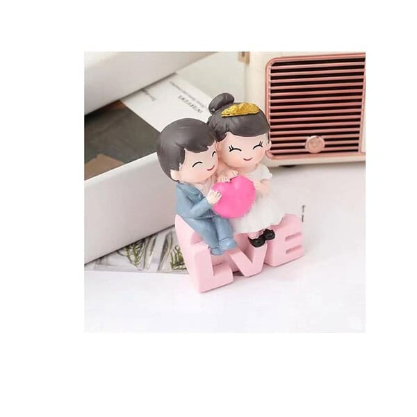 SATYAM KRAFT 1 Set Couples Miniature Sitting on Love Showpiece A - LXINDIA.COM