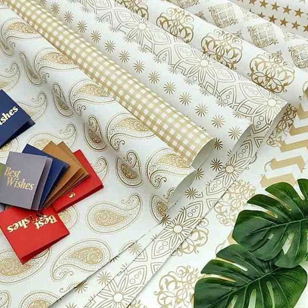 SATYAM KRAFT 5 Pcs Gift Wrapping Paper sheet - LXINDIA.COM