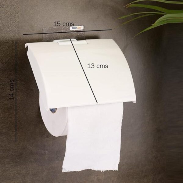 SF Stick Fast Self Adhesive Toilet Tissue Paper Roll Dispenser White 1 - LXINDIA.COM