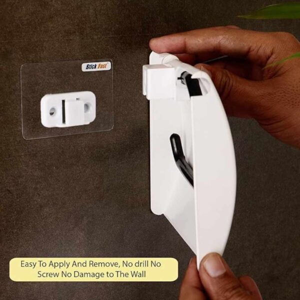 SF Stick Fast Self Adhesive Toilet Tissue Paper Roll Dispenser White 2 - LXINDIA.COM