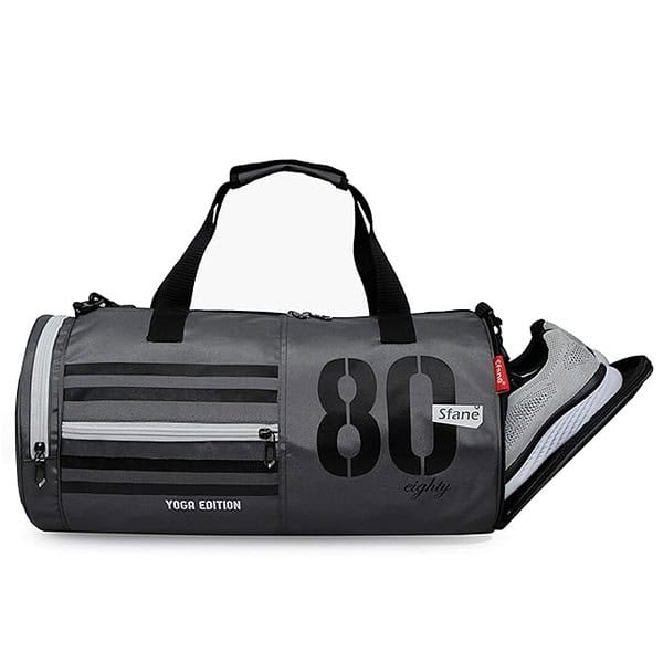 SFANE Yoga Series Polyester Grey Gym Bag Duffle Bag Grey - LXINDIA.COM