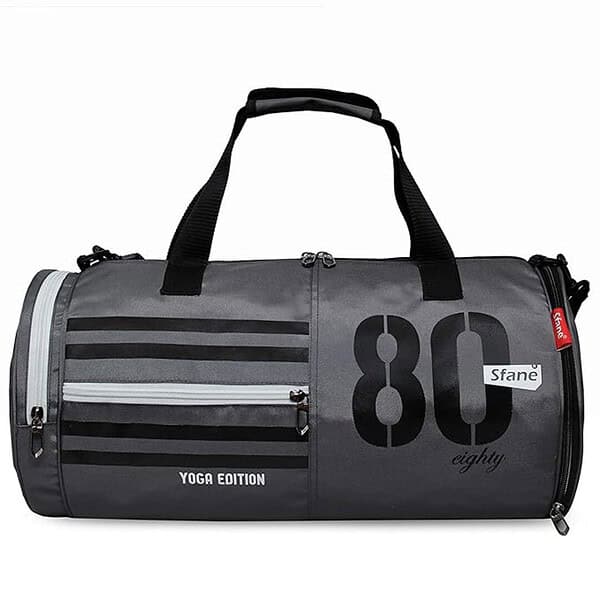 SFANE Yoga Series Polyester Grey Gym Bag Duffle Bag Grey 1 - LXINDIA.COM