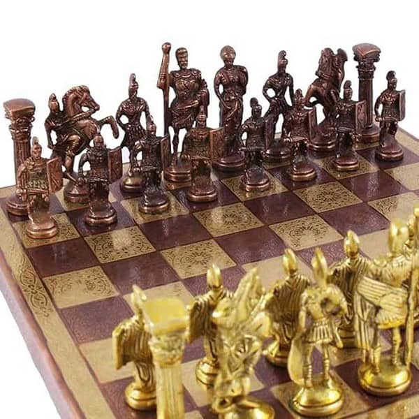 SHORO Collectible Premium Metal Brass Made Chess Board Game Set 1 - LXINDIA.COM