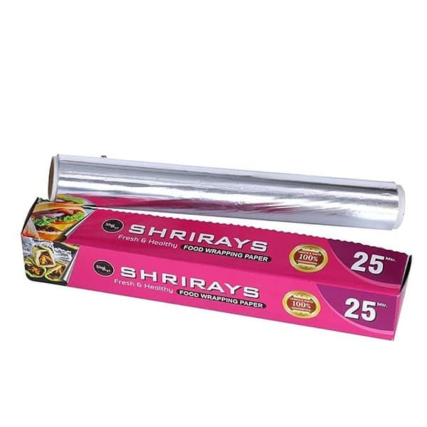 SHRIRAYS Aluminium Foil 25 Meters Food Wrapping Paper 3 - LXINDIA.COM