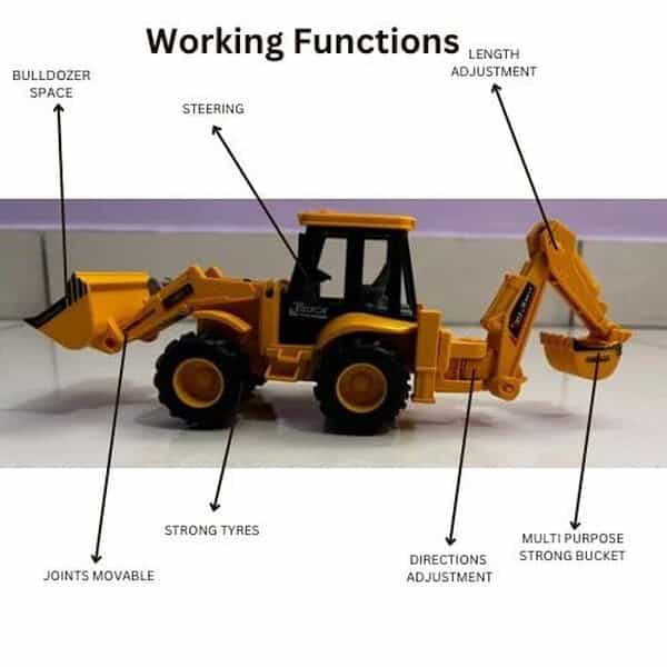 SK Toy Excavator with Movable Arm and Bucket JCB a - LXINDIA.COM