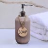 SKADIOO Liquid Soap Dispenser Sanitizer Dispenser Brown - LXINDIA.COM