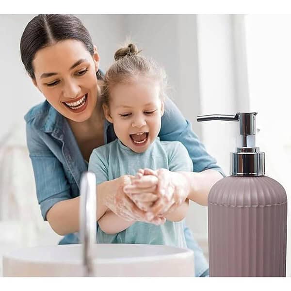 SKADIOO Liquid Soap Dispenser Sanitizer Dispenser Brown 3 - LXINDIA.COM