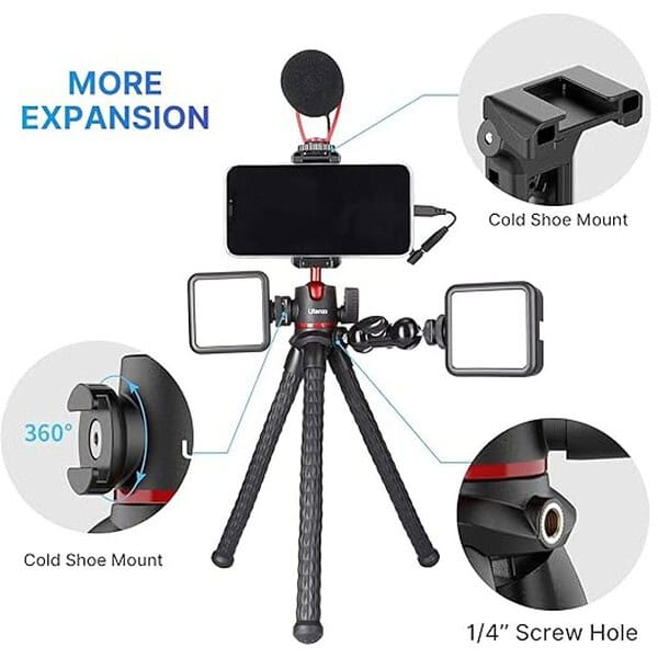 SKYCELL Flexible Tripod Stand for Mobile Phone And DSLR Camera2 - LXINDIA.COM