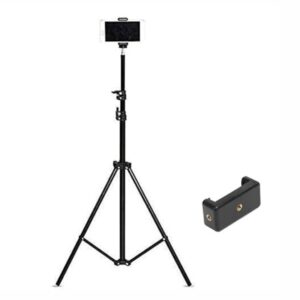 SKYCELL Portable 7 Feet 84 Inch Long Tripod Stand with Adjustable Mobile Clip Holder - LXINDIA.COM