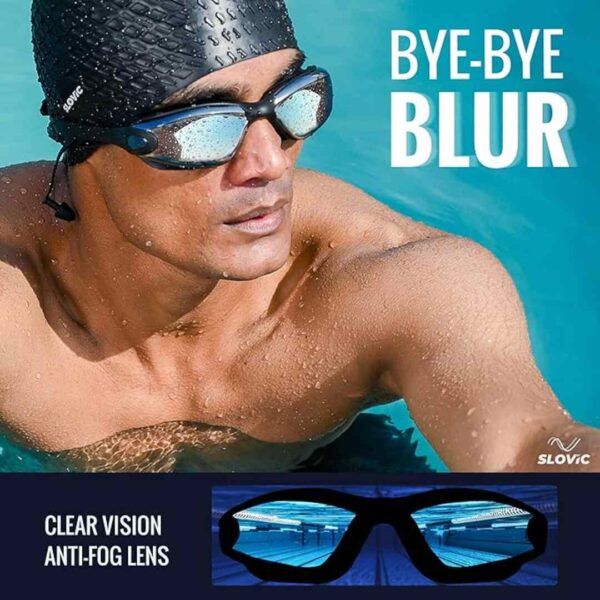 SLOVIC Black Swimming Goggles 1 - LXINDIA.COM