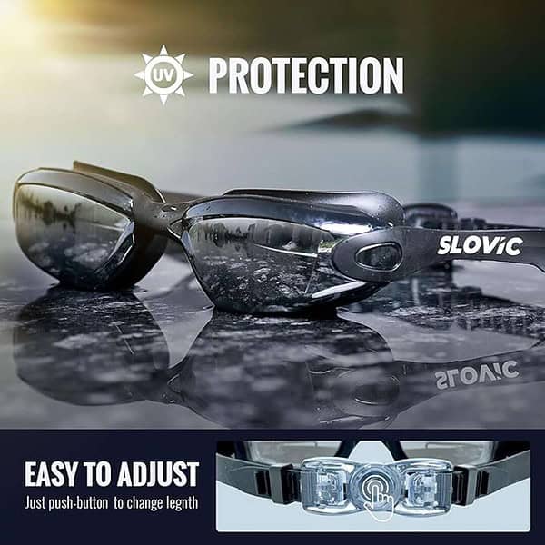 SLOVIC Black Swimming Goggles 4 - LXINDIA.COM