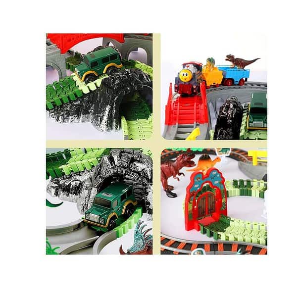 SOFTIES Dinosaur Toy Train with Track Set 1 min - LXINDIA.COM