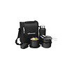 SOPL OLIVEWARE Teso Pro Lunch Box With Steel Cutlery Black - LXINDIA.COM