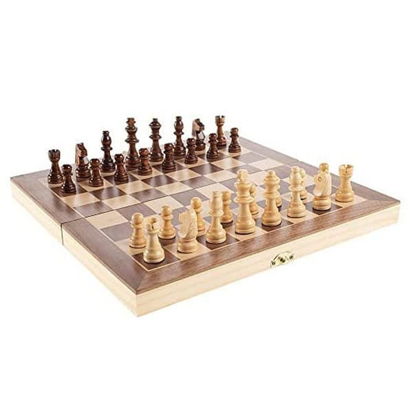 SPOCCO 11X11 Foldable Wooden Chess Board Set 1 - LXINDIA.COM