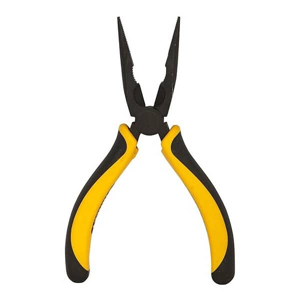 STANLEY 6inch Sturdy Steel Long Nose Plier Double Color Sleeve 1 - LXINDIA.COM