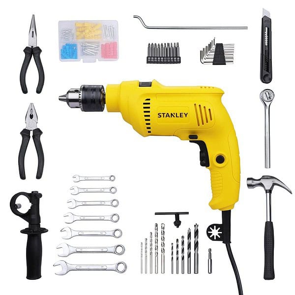 STANLEY SDH600KM IN 600W 13mm Drill Machine with Mechanical Toolkit1 - LXINDIA.COM