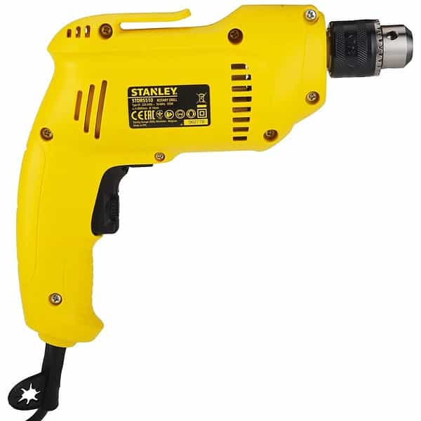 STANLEY STDR5510 550W 10mm Reversible Corded Electric Rotary Drill Yellow2 - LXINDIA.COM