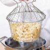 STAREWA Foldable Steam Rinse Deep Frying Stainless Steel Basket - LXINDIA.COM