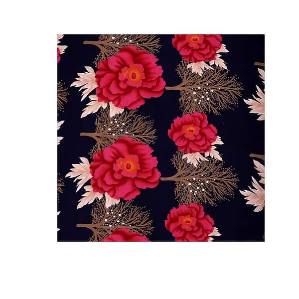 STARNSTYLE Polycotton Blue and Red Floral Printed King Size Bedsheet c - LXINDIA.COM