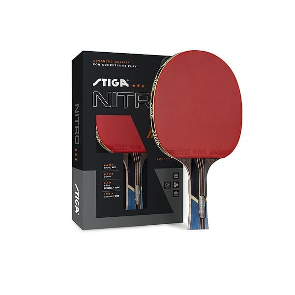 STIGA Nitro Table Tennis Racket Red Rubber - LXINDIA.COM