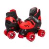 STRAUSS Gatiman Adjustable Latest Designed Roller Skates Black Red - LXINDIA.COM