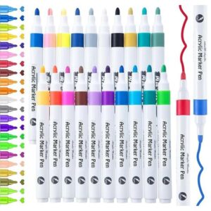 SUPER TOY 18 Shades Acrylic Color Markers Pen - LXINDIA.COM