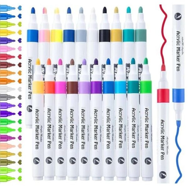 SUPER TOY 18 Shades Acrylic Color Markers Pen - LXINDIA.COM