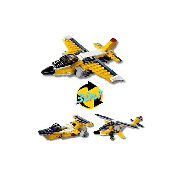 SUPER TOY 3in1 Aeroplane Helicopter Building Blocks 1 - LXINDIA.COM