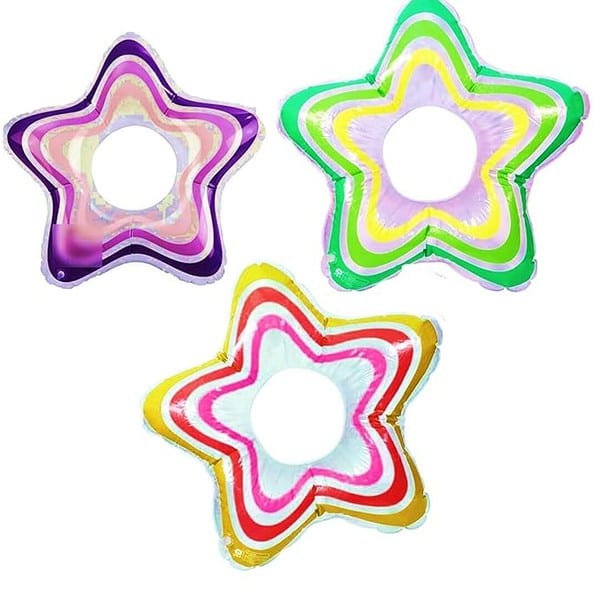 SUPER TOY Inflatable Star Swimming Tube Pool Float Swim Ring for Kids - LXINDIA.COM