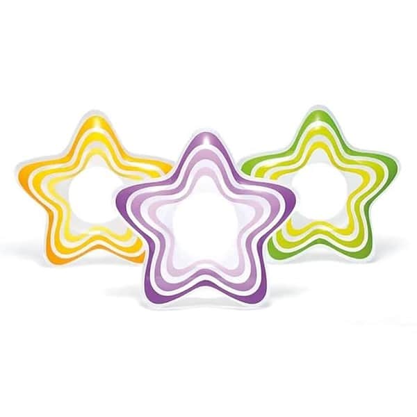 SUPER TOY Inflatable Star Swimming Tube Pool Float Swim Ring for Kids 2 - LXINDIA.COM