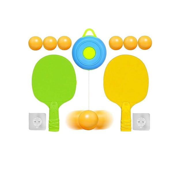 SUPER TOY Table Tennis Trainer Set Portable Ping Pong Hanging Ball and Racket Table Tennis - LXINDIA.COM