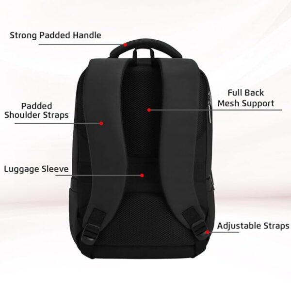 Safari Elite 25L Sleek Formal Laptop Bag 2 Compartments Black 2 - LXINDIA.COM