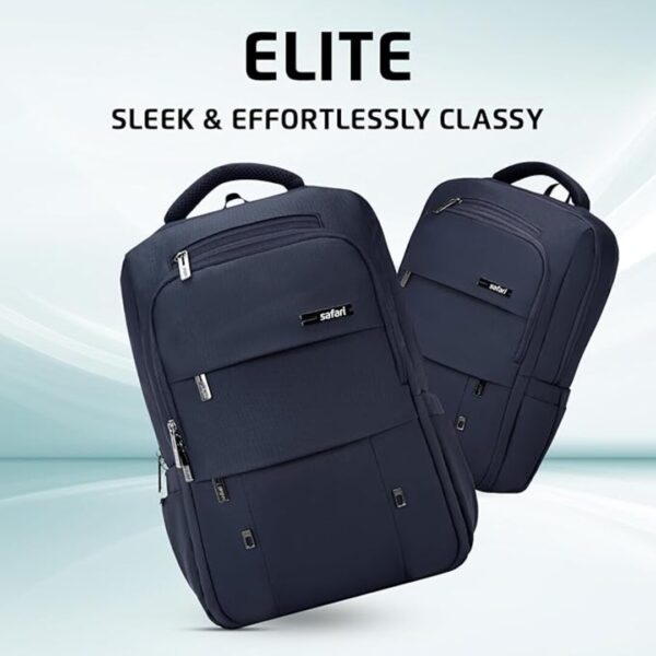 Safari Elite 25L Sleek Formal Laptop Bag 2 Compartments Navy blue 1 - LXINDIA.COM