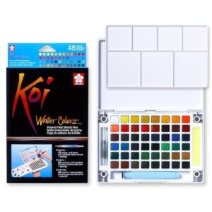 Sakura XNCW 48N Koi Watercolor Field 48 Color Sketch Set - LXINDIA.COM