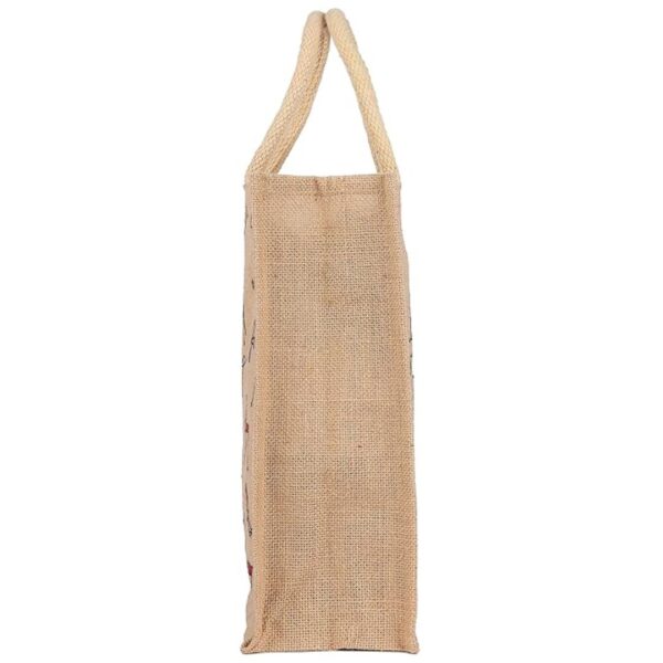 Sangra Multicolor Jute Lunch Bag with Zip and Handle 2 - LXINDIA.COM