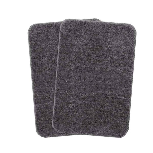 Saral Home Easy Living Microfiber Anti Skid Bath Mat Pack of 2 Grey Rectangular 3 - LXINDIA.COM