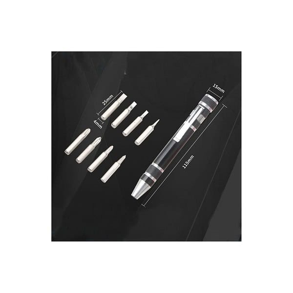 Screwdriver set 8 in 1 Aluminum Alloy Screw Driver Tool Set Kit - LXINDIA.COM