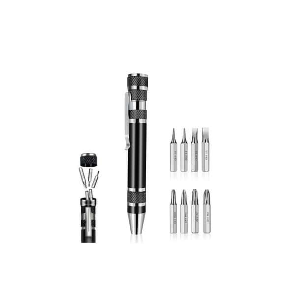 Screwdriver set 8 in 1 Aluminum Alloy Screw Driver Tool Set KitC - LXINDIA.COM