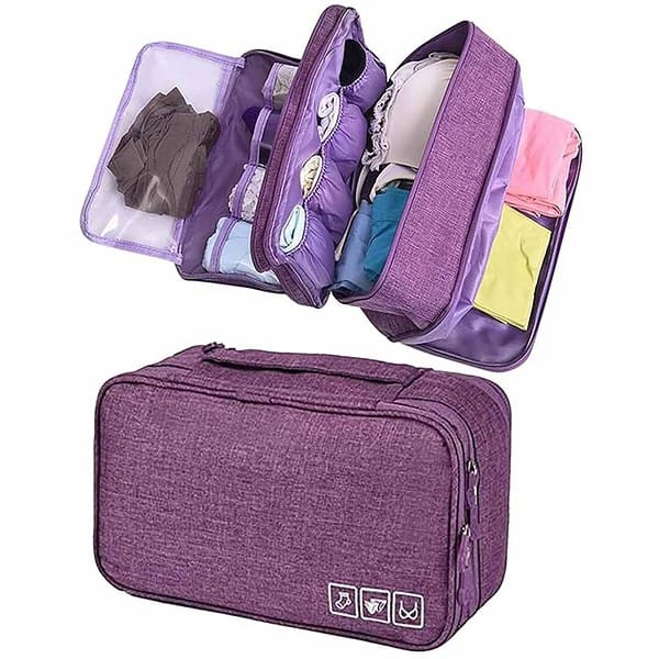 Seagull flight of fashion Polyester 3 Layer Lingerie Organizer Bag - LXINDIA.COM