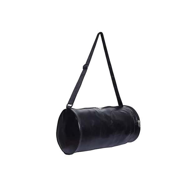 Sector z Large Unisex Artificial Leather Black Gym Bag 20 Cm 2 - LXINDIA.COM