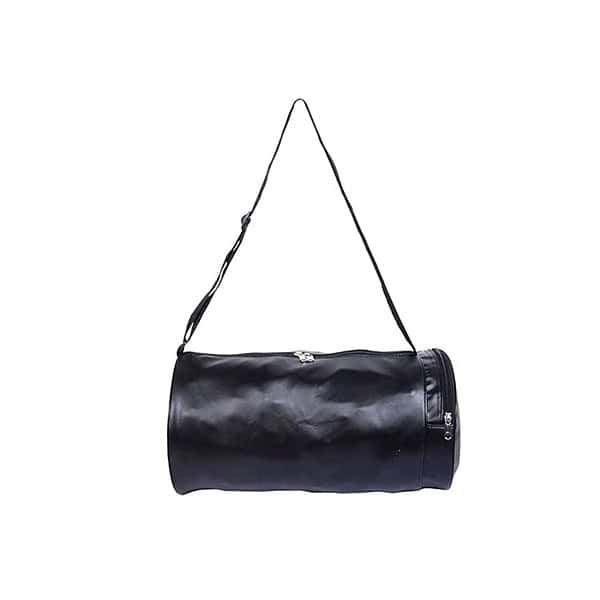 Sector z Large Unisex Artificial Leather Black Gym Bag 20 Cm 3 - LXINDIA.COM