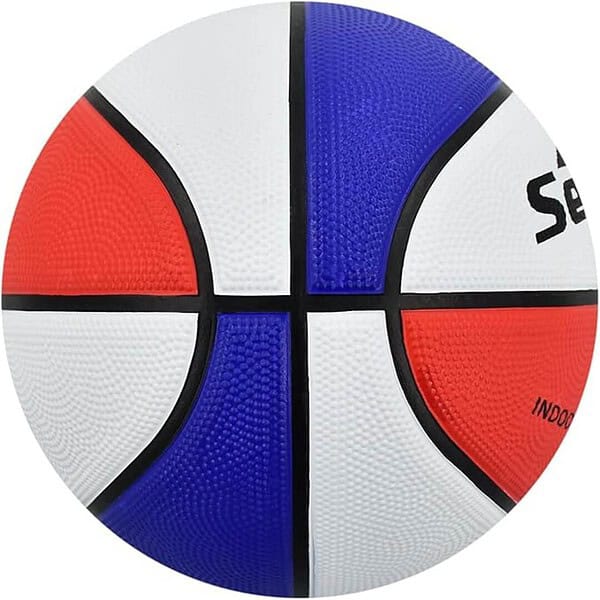 Senston Basketball 29.5 Leather Basketbal Size 7 Red Blue 1 - LXINDIA.COM