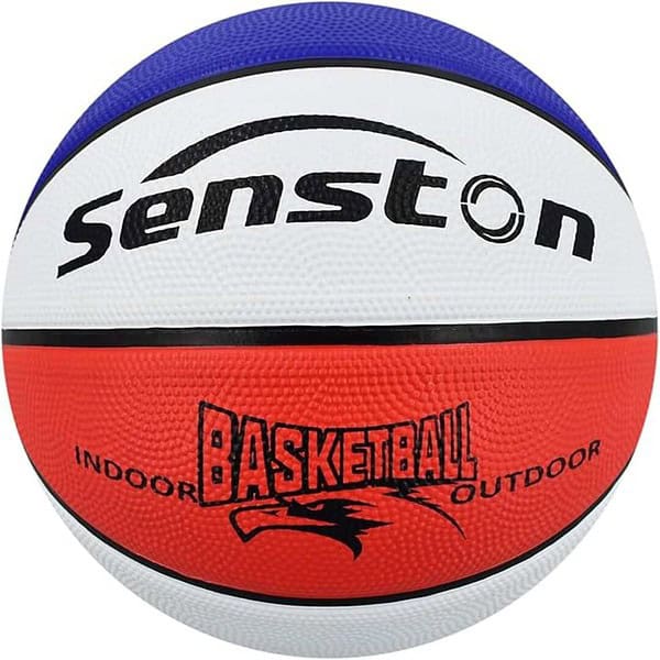 Senston Basketball 29.5 Leather Basketbal Size 7 Red Blue - LXINDIA.COM