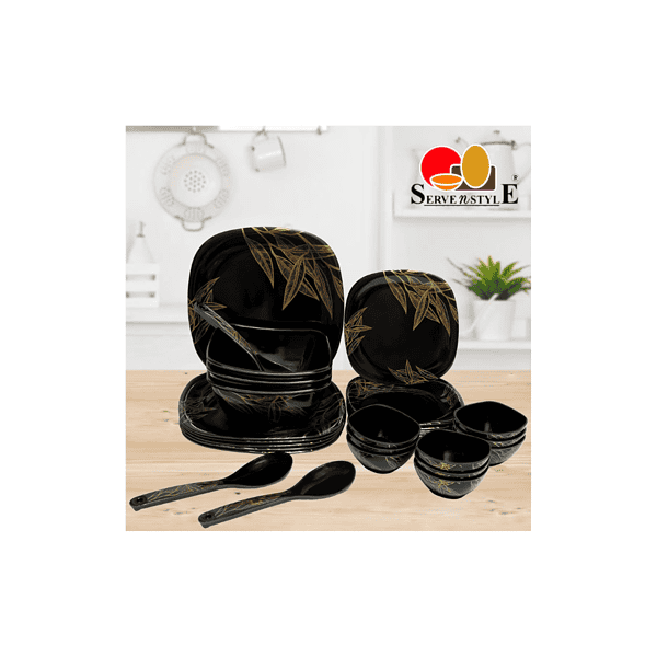 Serve n Style Melamine Dinner Set Pack 40 Pieces A - LXINDIA.COM