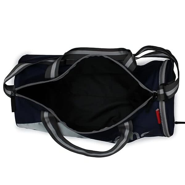 Sfane Polyester 23cms Gym Bag Silver Navy 1 1 - LXINDIA.COM