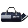 Sfane Polyester 23cms Gym Bag Silver Navy 1 - LXINDIA.COM