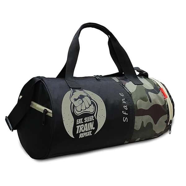 Sfane Polyester Army Black Gym Bag 1 - LXINDIA.COM